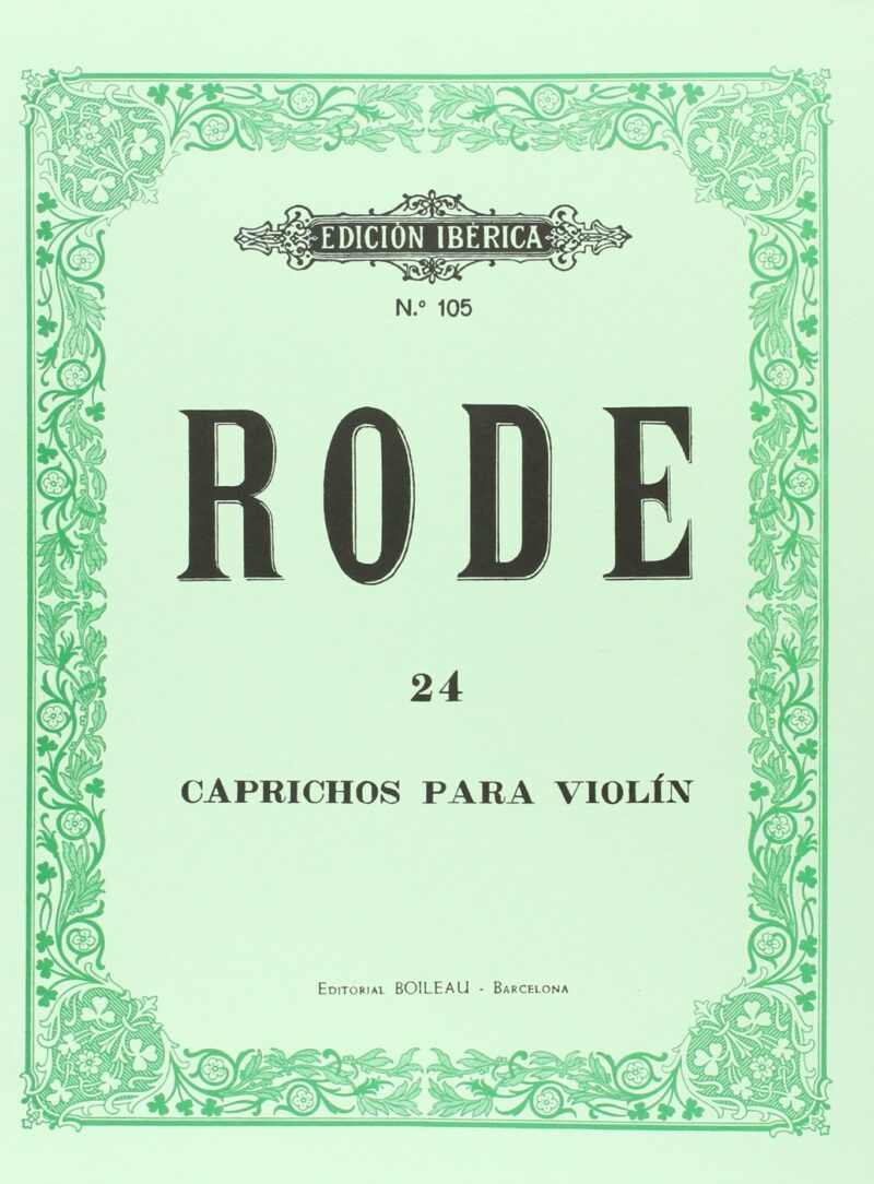 24 CAPRICHOS VIOLÍN RODE BOILEAU