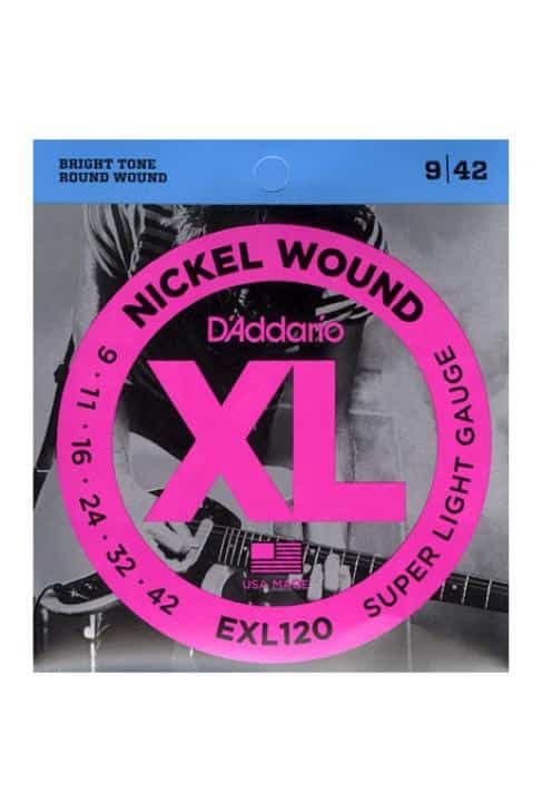 CUERDAS ELÉCTRICA D´ADDARIO EXL120 09-42