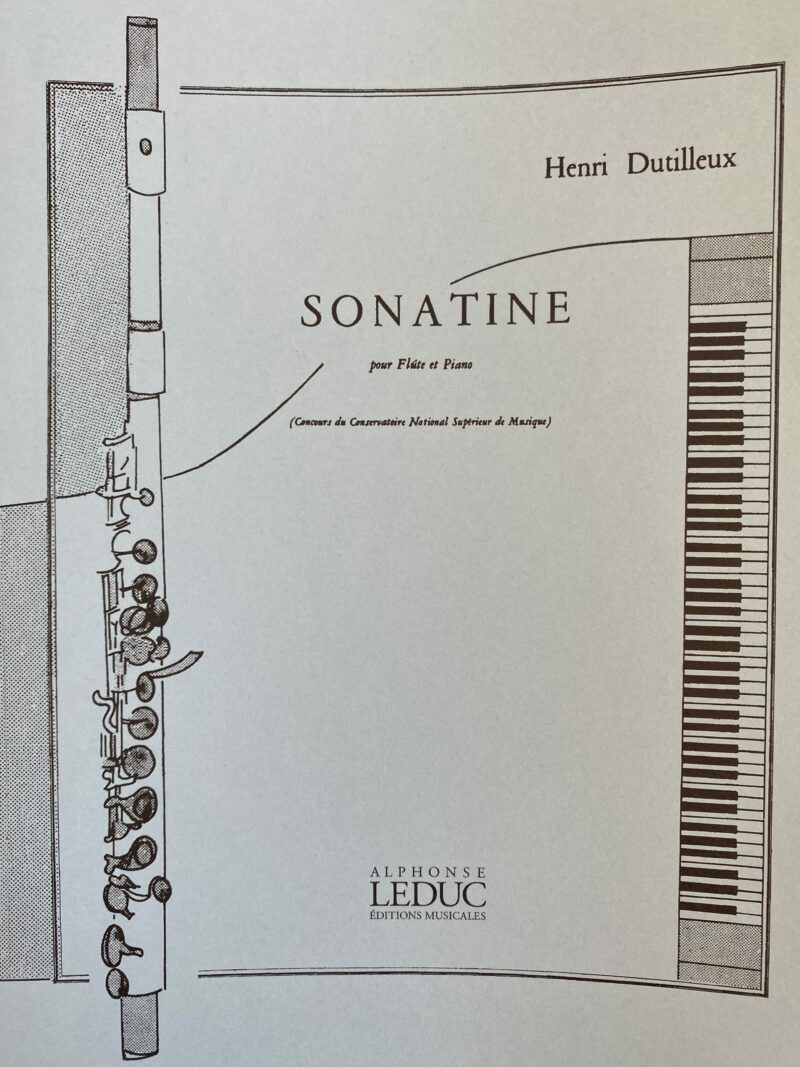 SONATINA FLAUTA Y PIANO H. DUTILLEUX LEDUC