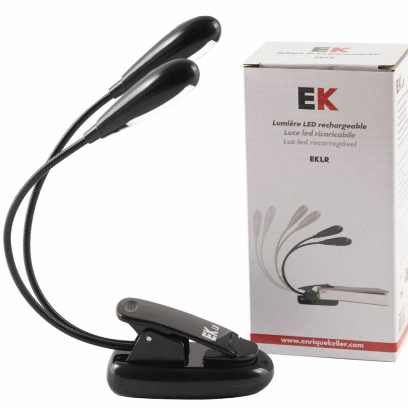 LÁMPARA 8 LEDS RECARGABLE EK AUDIO EKLR