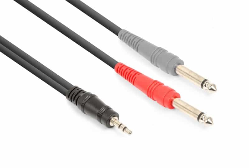 CABLE VONYX CX332-3 3.5MM STEREO - 2X 6.3MM MONO 3M